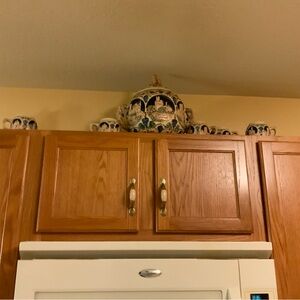 BLACK FOREST LARGE PUNCH BOWL AND MUGS